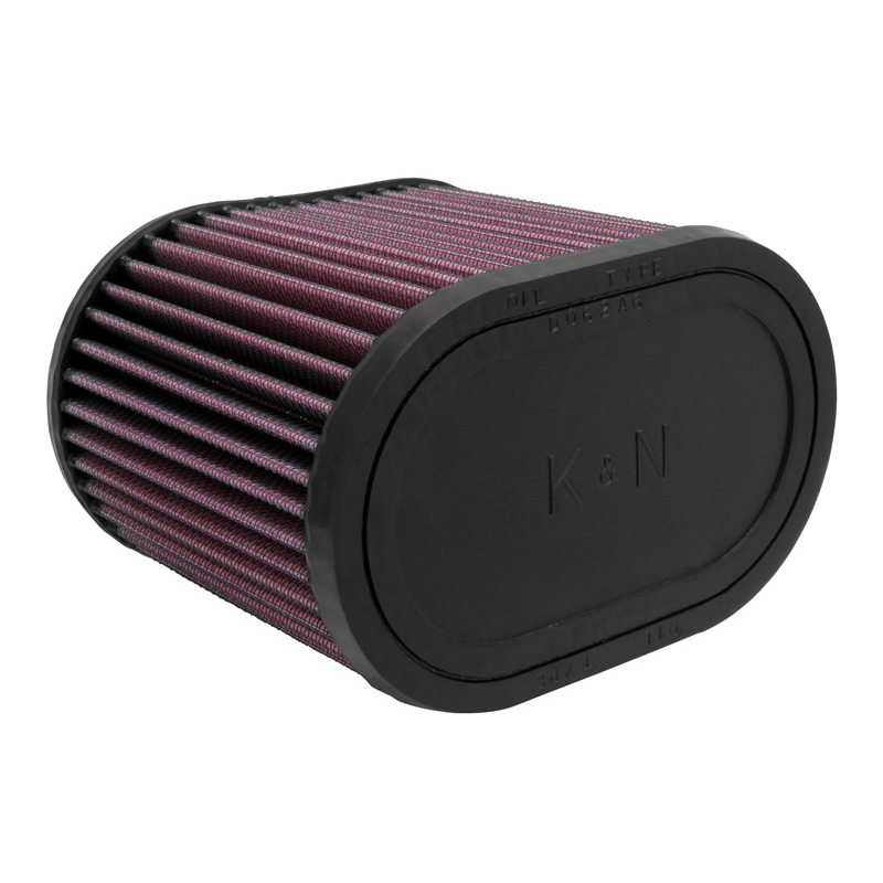 K&N Filtre à Air Universel Ovale 70mm raccordement, 159mm x 102mm, 127mm hauteur (RU-1500)