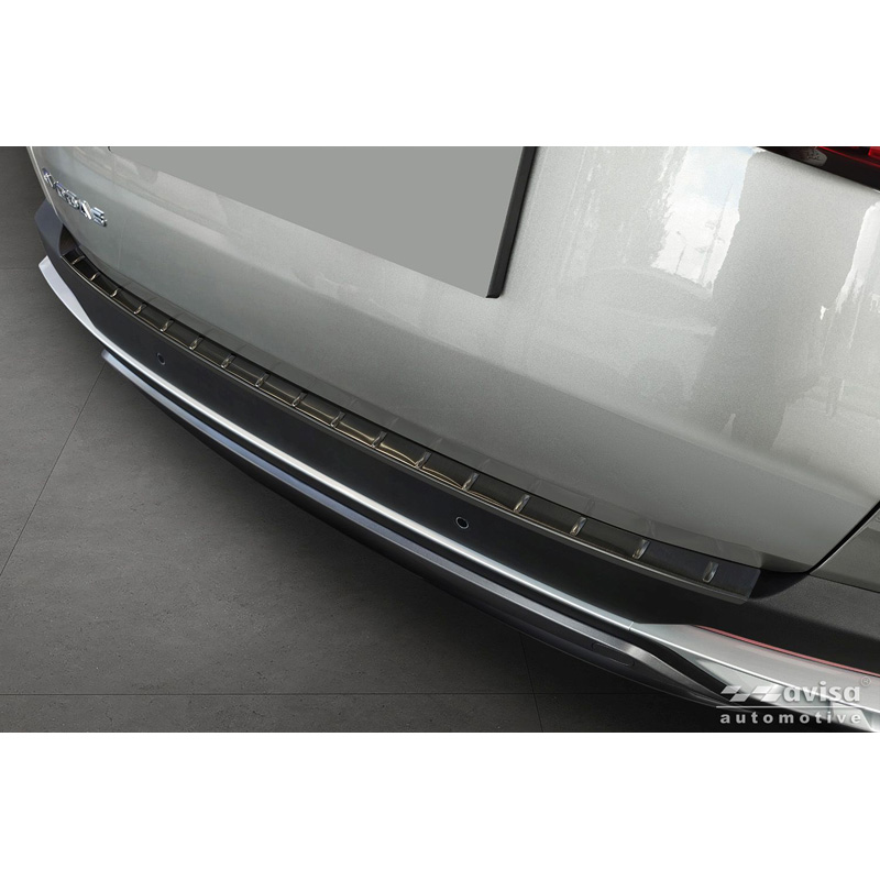 Avisa Protection de seuil arrière inox noir sur mesure pour Omoda 5 2024- 'Ribs'