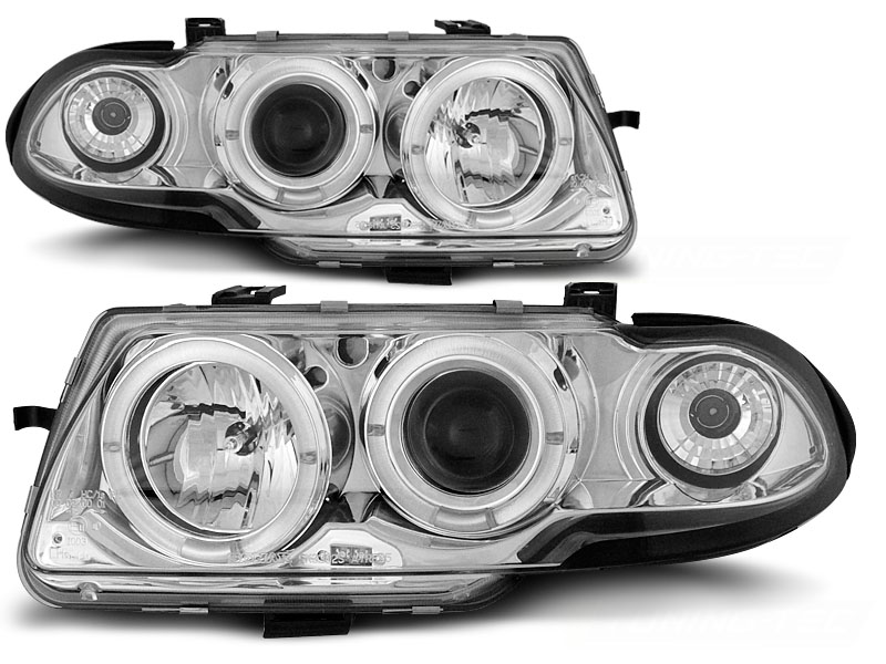 Phares Opel Astra F Angel Eyes 94-97 chrome