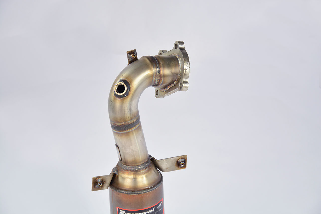 595 ABARTH 1.4T "Pista" (160 Hp) (Ø65 with valve) 2016 Turbo downpipe kit + Metallic catalytic conve