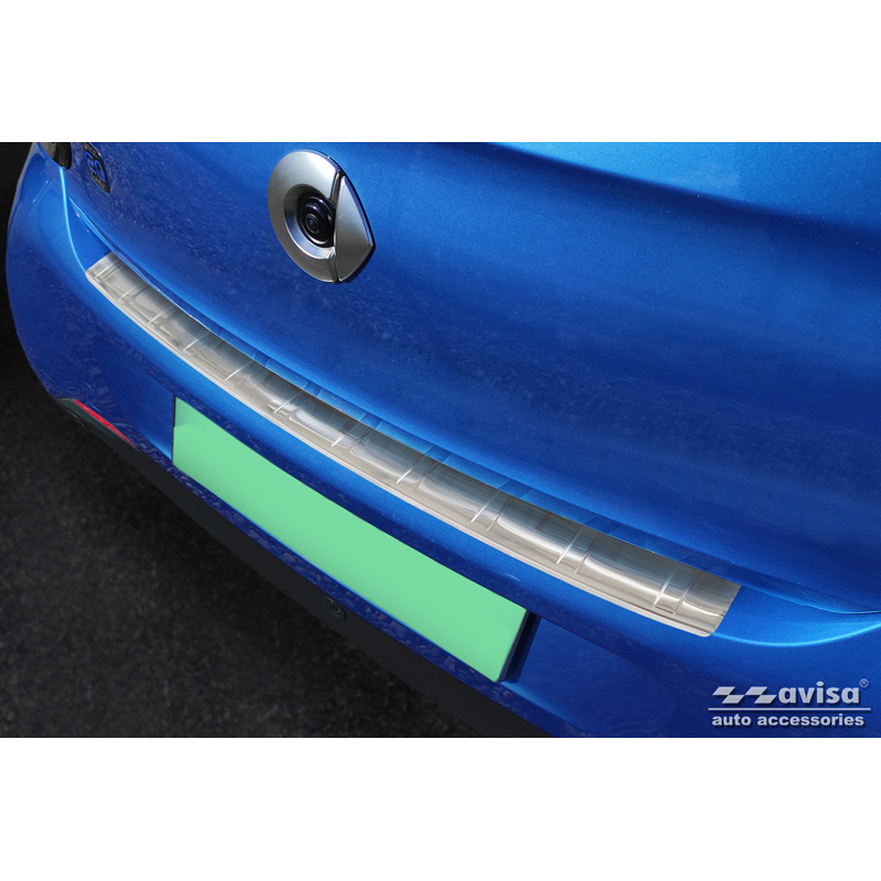 Protection de seuil arrière inox sur mesure pour Smart ForFour (W453) 2014-2020 & FL 2020- incl. EQ 'Ribs'
