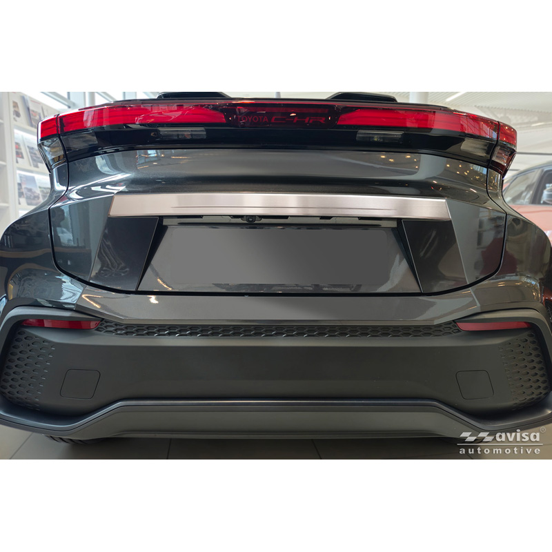 Avisa Revêtement d'habillage du hayon du coffre inox brossé sur mesure pour Toyota C-HR II (X20) 2023-
