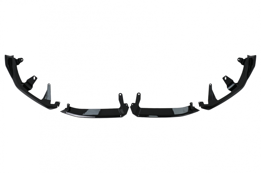 Voorspoiler BMW 5 G60 M-pack Black Knight Design Glans Zwart