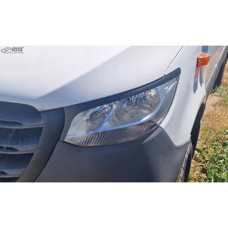 RDX Spoilers de phares sur mesure pour Mercedes Sprinter 2018- (ABS)