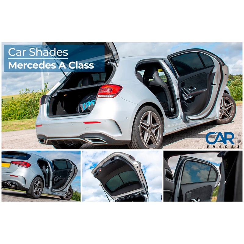 Set de Car Shades sur mesure pour Mercedes Classe-A W177 HB 5-portes 2018- (4-pièces)