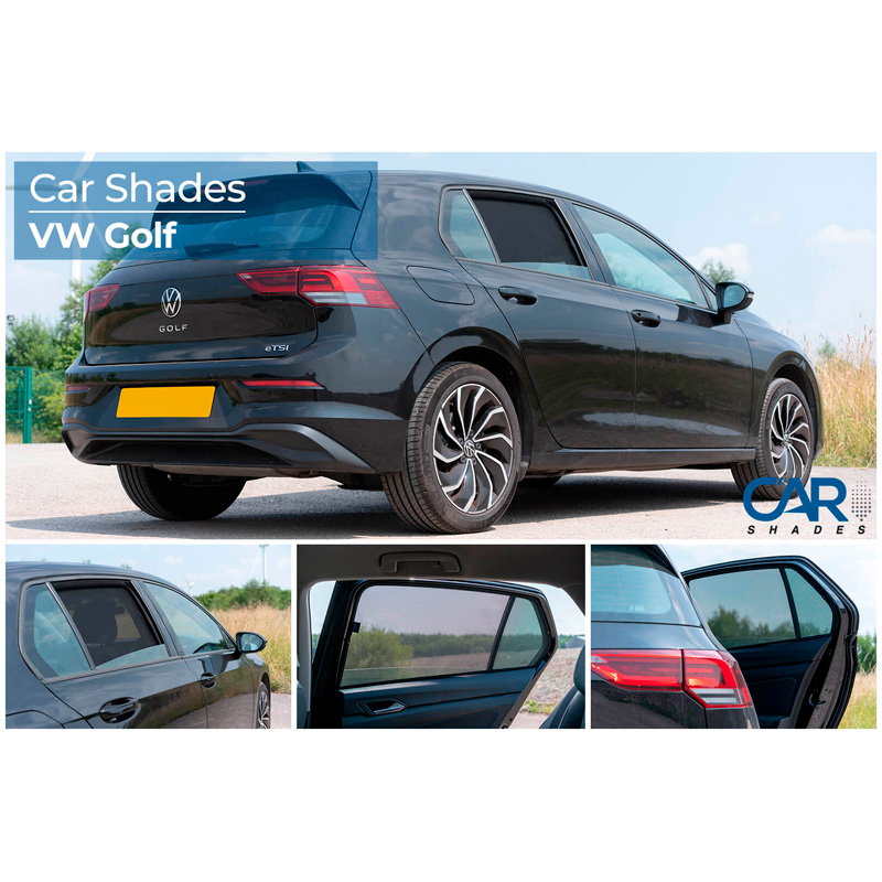 Set de Car Shades (portes arrières) sur mesure pour Volkswagen Golf VIII 5 portes 2020- (2-pièces)