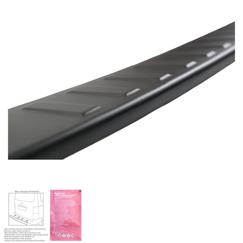 Protection de seuil arrière sur mesure pour Volkswagen Crafter MK2 2016- & MAN TGE MK1 PreFacelift 2016- - Noir mat