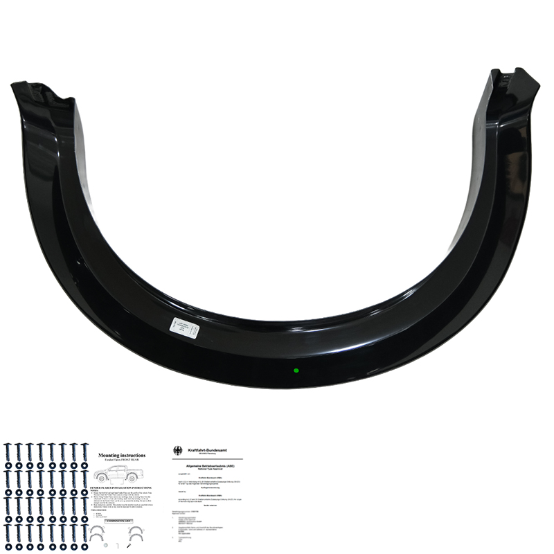Oneway Jeu d'élargisseurs d'aile sur mesure pour Ford Ranger T9 2022- - Noir brillant