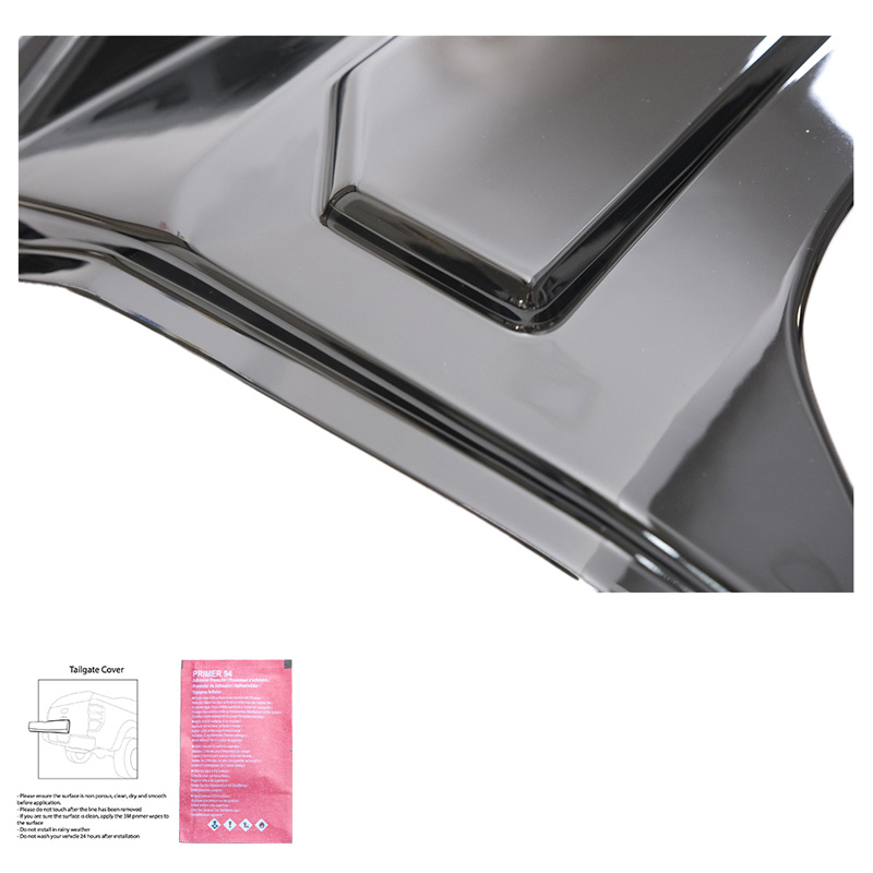 Protecteur de hayon sur mesure pour Ford Ranger T9 2022- - Noir brillant