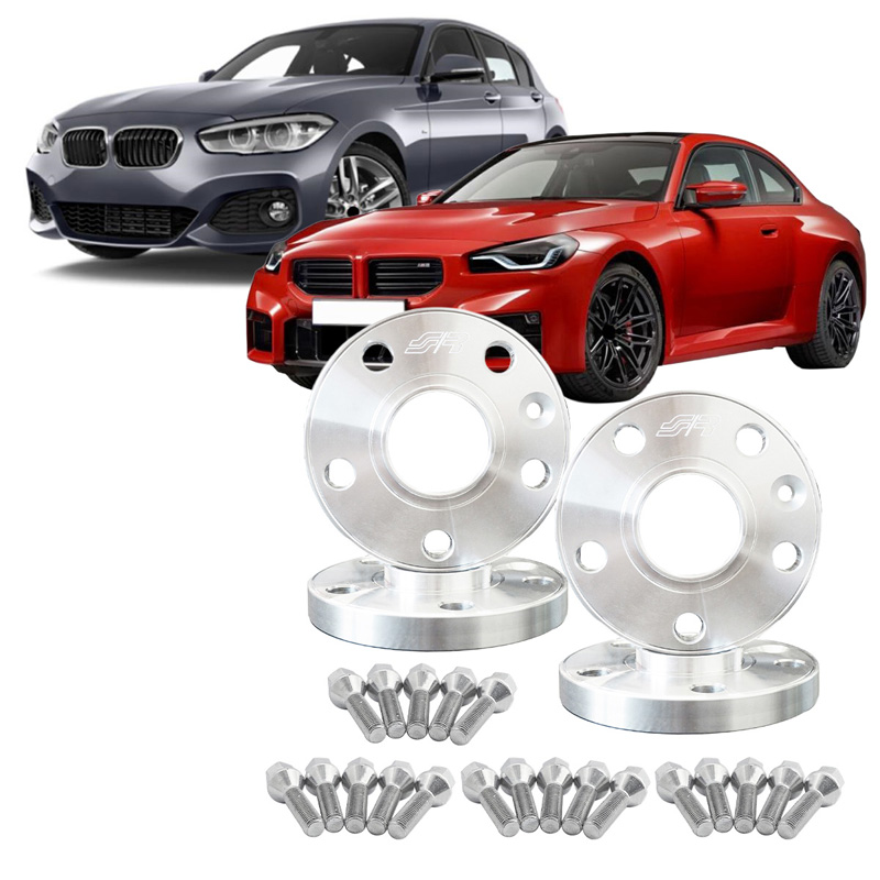 Simoni Racing Kit d'Élargisseurs de Roue en aluminium - 2x16mm(AV) - 2x20mm(AR) (Moyeu 72,6mm) avec boulons de roue - sur mesure pour BMW divers