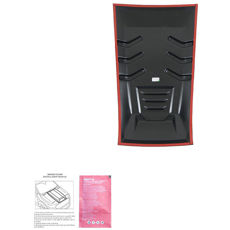 Écope de capot sur mesure pour Mercedes Classe-X W470 2017- - Noir mat