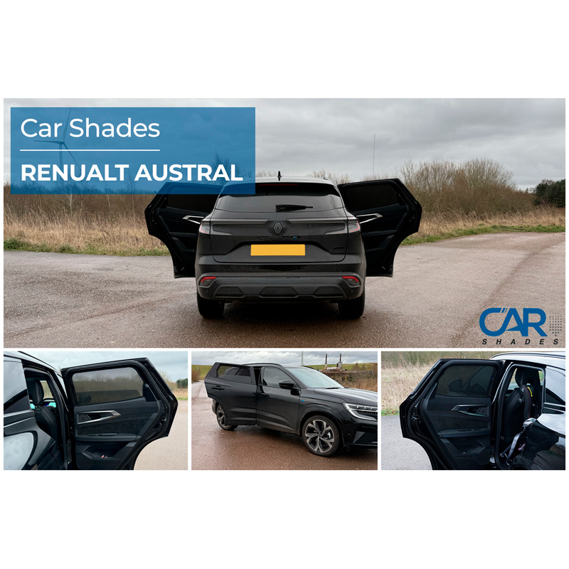 Set de Car Shades (portes arrières) sur mesure pour Renault Austral 5 portes 2022- (2-pièces)