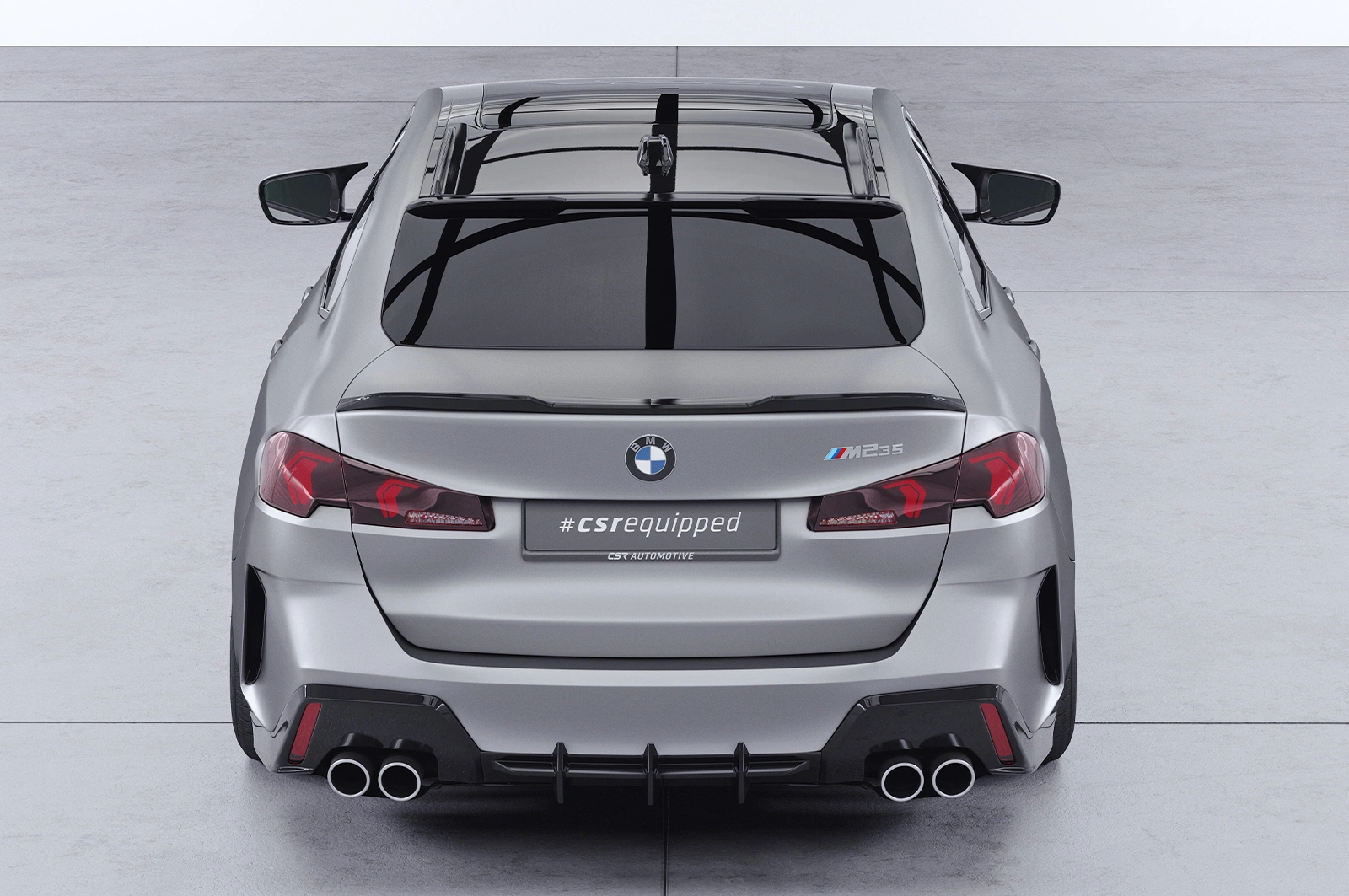 Spoiler arrière sur mesure pour BMW Série 2 F74 Gran Coupe 2024- (ABS Noir Luisant)