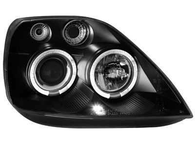 Phares Ford Fiesta MK6 02-05 Angel Eyes noire