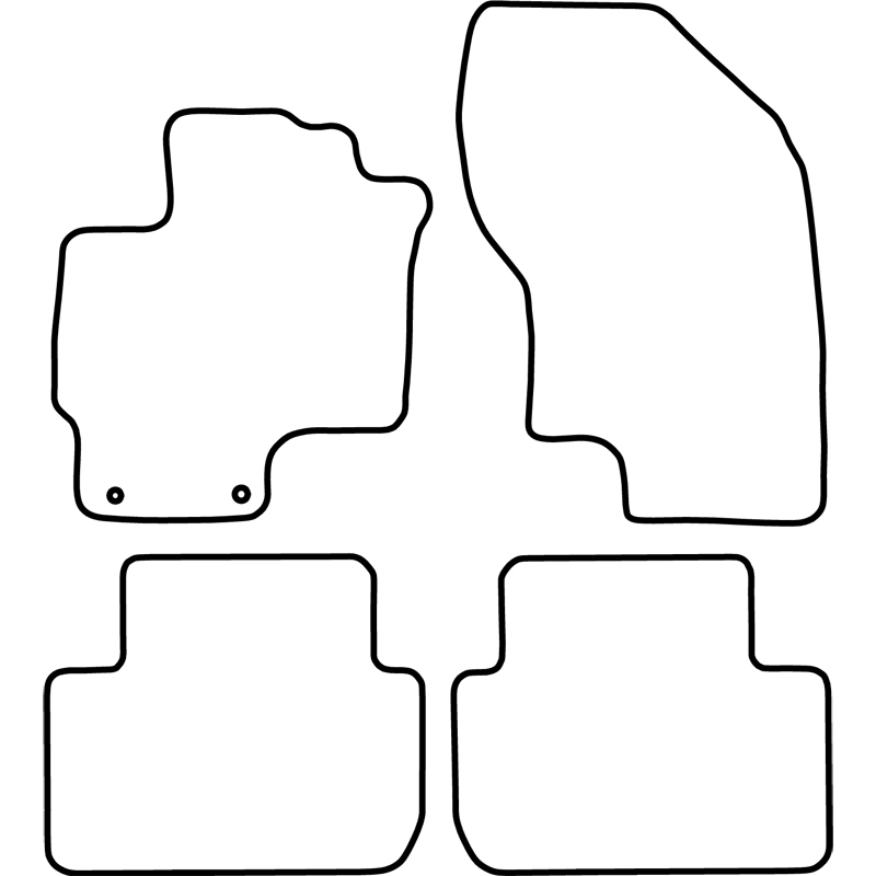 Set de tapis de sol sur mesure pour Mitsubishi Outlander III PHEV 2013-
