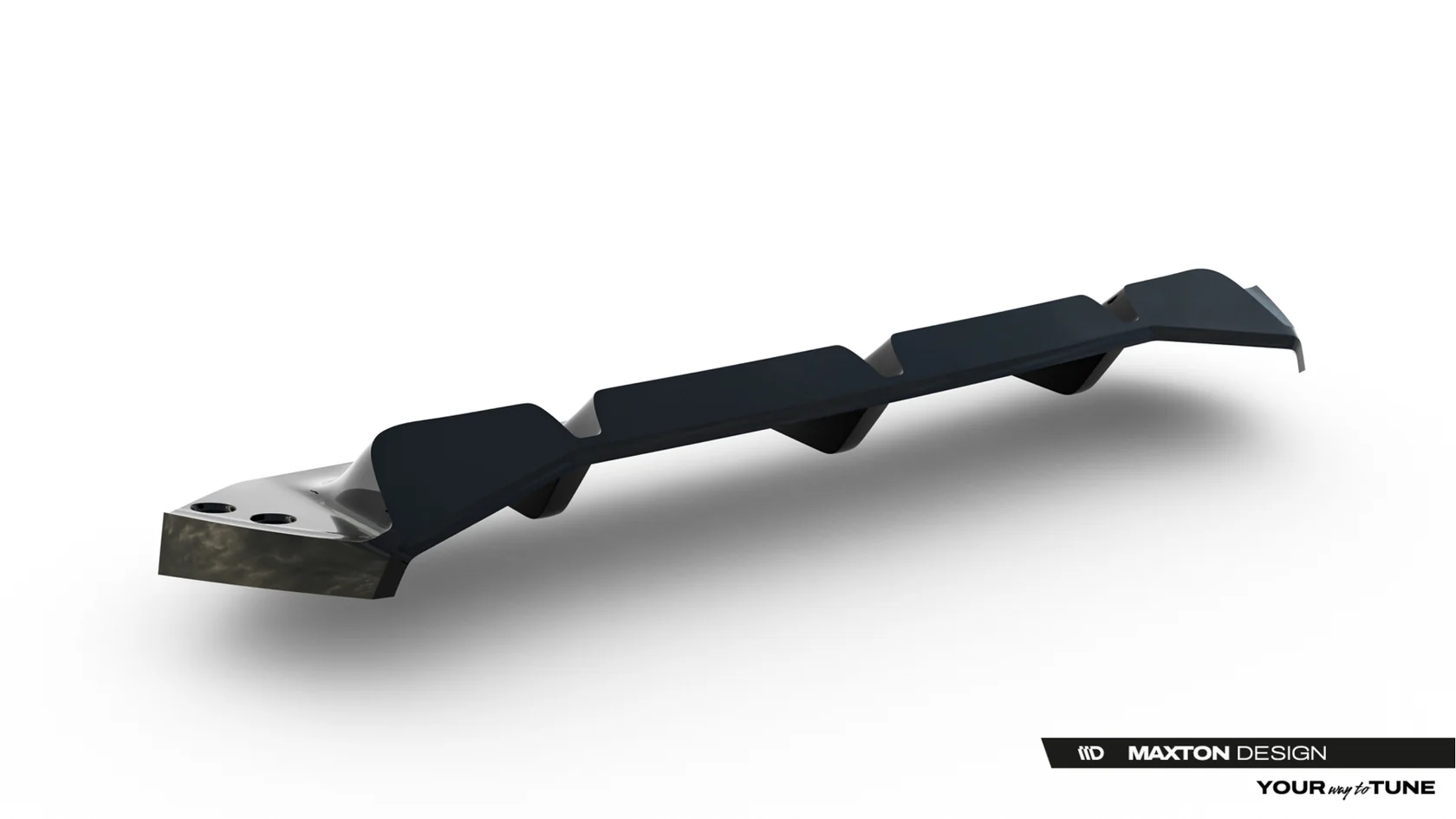 Diffuser passend voor BMW M5 F90/F90 Facelift Maxton Glans Zwart