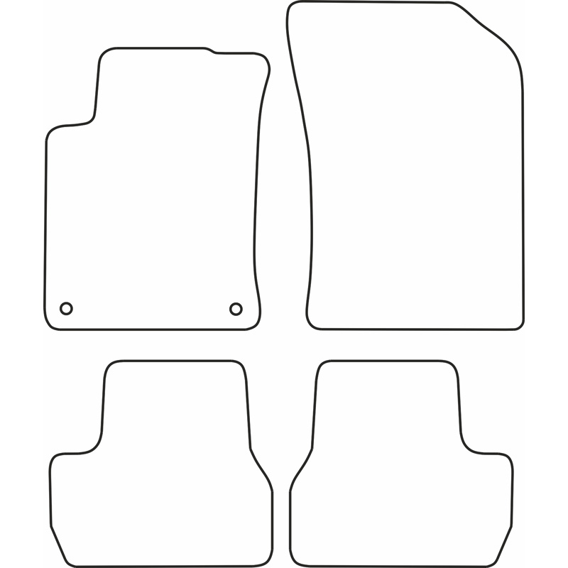 Set de tapis de sol sur mesure pour Citroen DS3 2010-