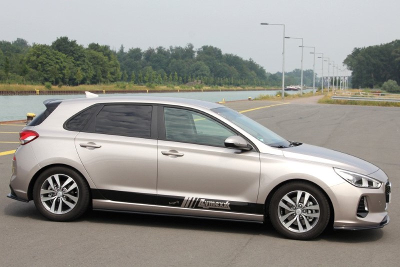 Spoilerextentie Hyundai i30 MK3 Hatchback Glanzend Zwart Maxton