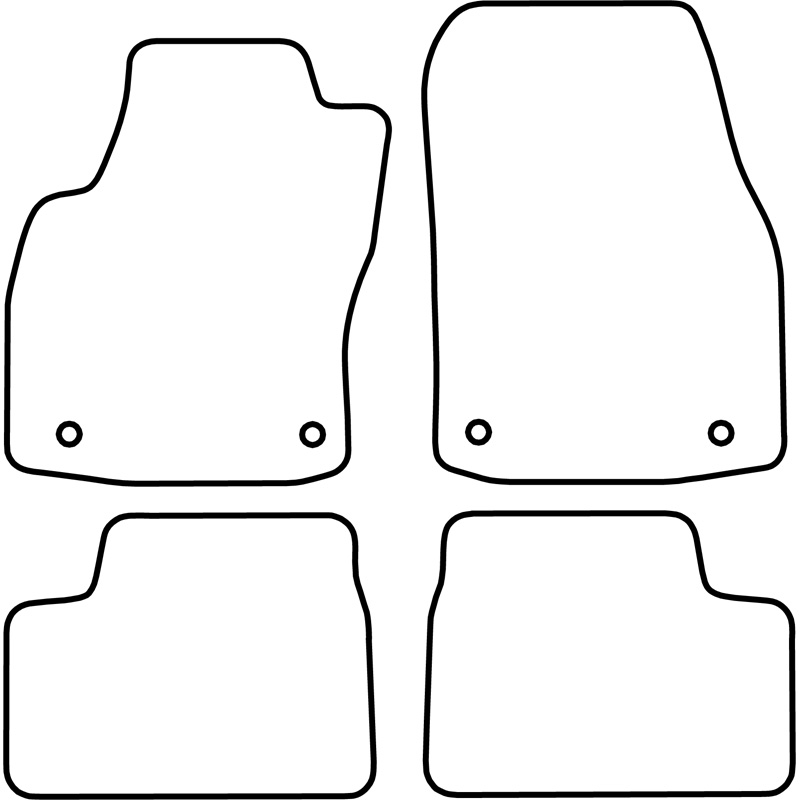 Set de tapis de sol sur mesure pour Opel Astra H TwinTop 2006-