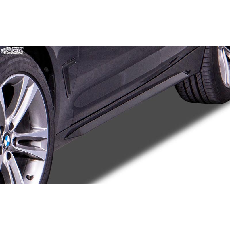Jupes latérales 'Slim' sur mesure pour BMW Série-3 GT F34 2013- (ABS noir luisant)