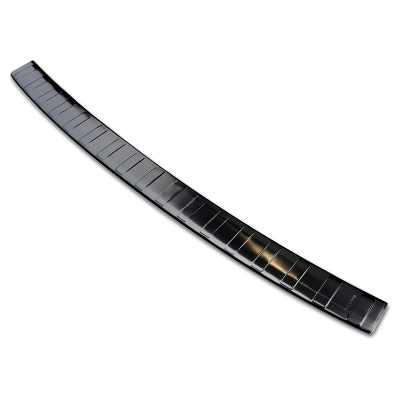 Protection de seuil arrière inox noir sur mesure pour Hyundai Tucson FL 2018- 'Ribs'