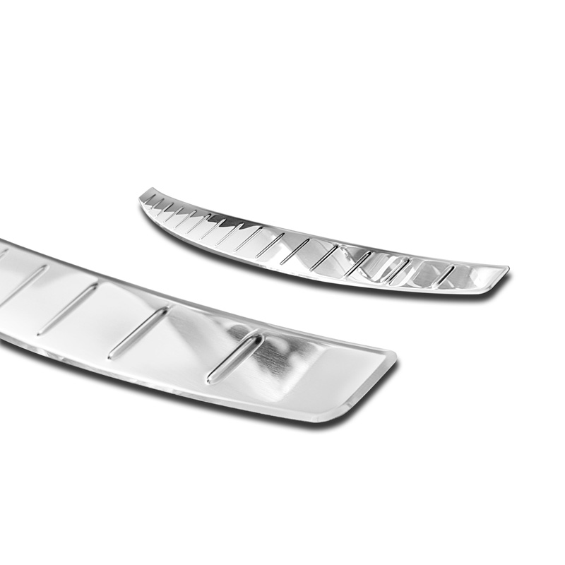 Protection de seuil arrière inox sur mesure pour Mercedes CLA II (C118) 2019- 'Ribs'