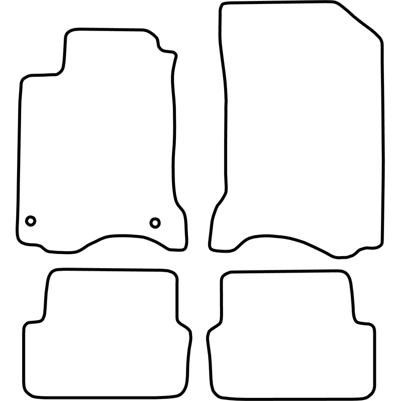 Set de tapis de sol sur mesure pour Renault Laguna 2008-