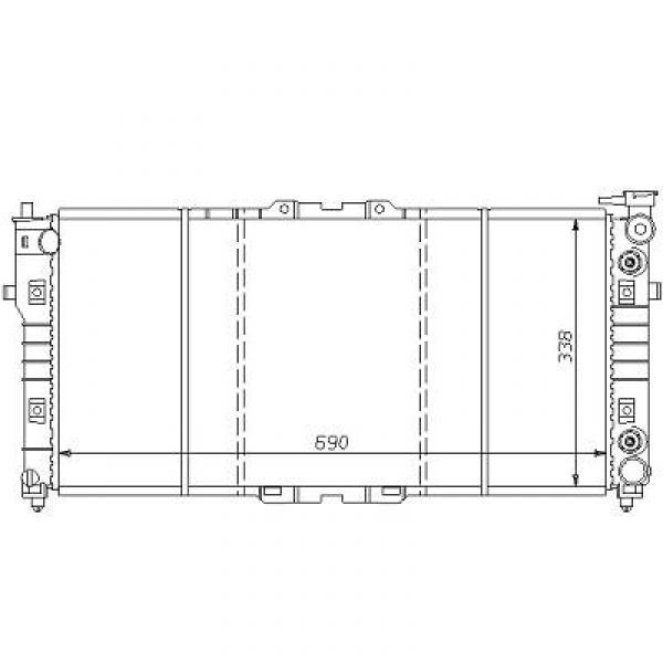 Radiator MAZDA 626MX 6 92-97 690x338 1.82.0+I 4WD