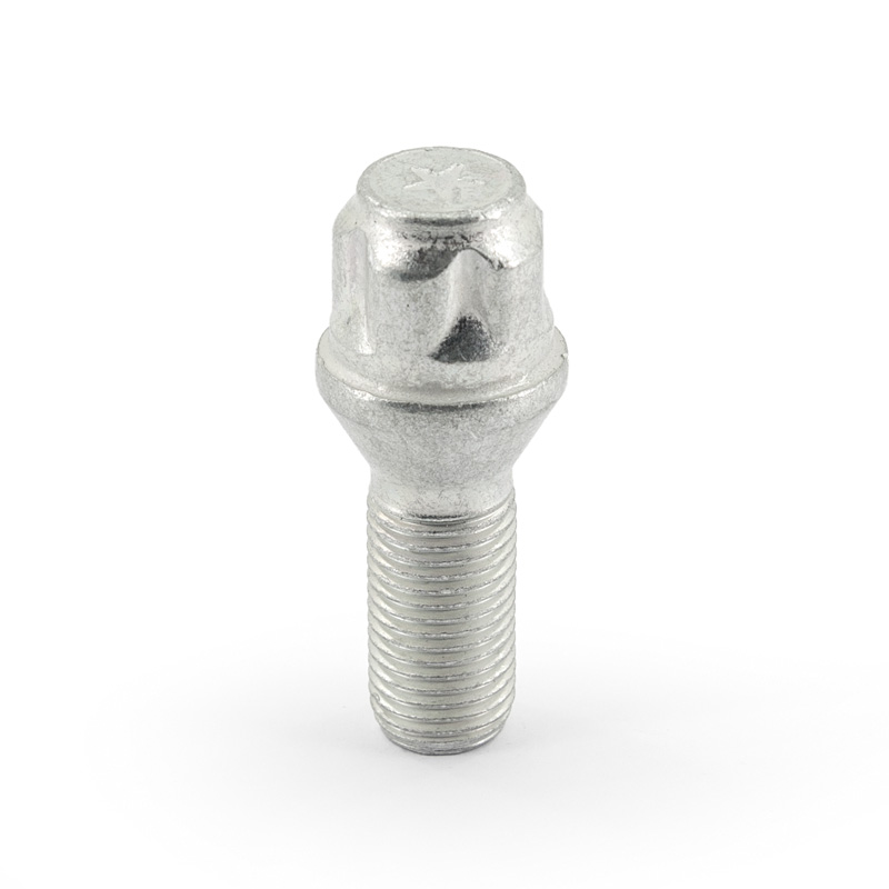 Jeu de antivol de roue H&R M14x1.50x28mm conique - 4 boulons antivol de roues avec adaptateur