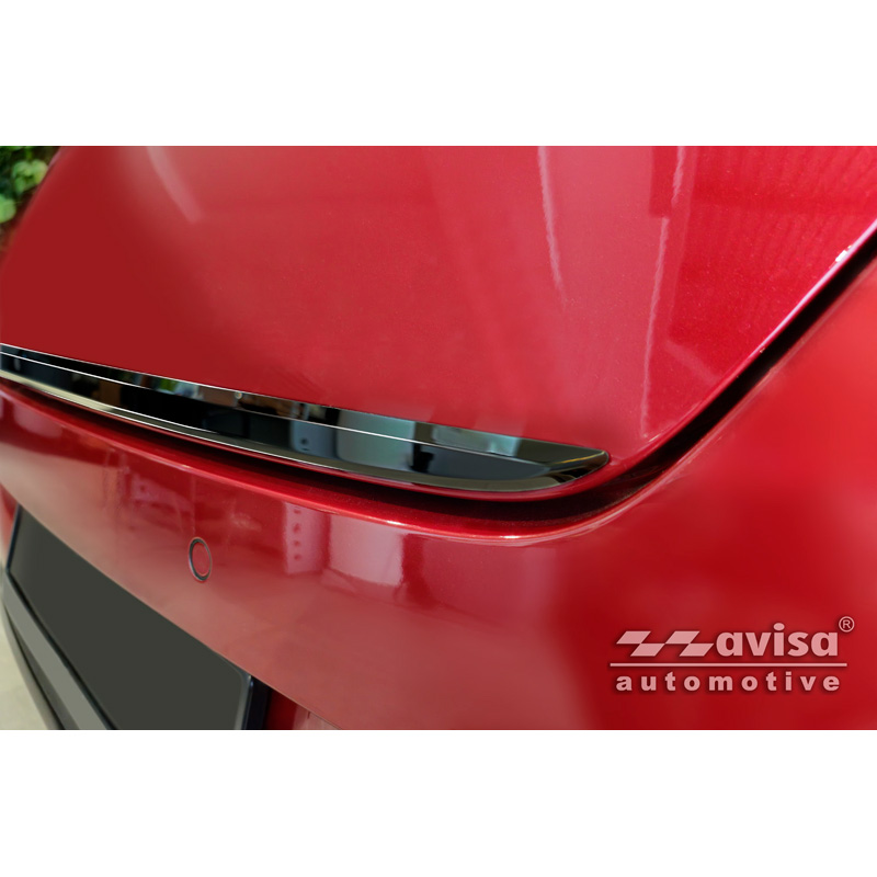Avisa Moulure de hayon en Inox Noir Chrome sur mesure pour Mercedes CLA Shooting Brake (X118) 2019-