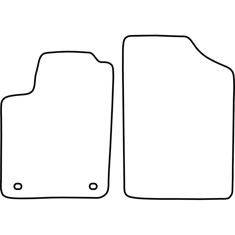 Set de tapis de sol sur mesure pour Peugeot Partner 1997-2005 (seulement avant)