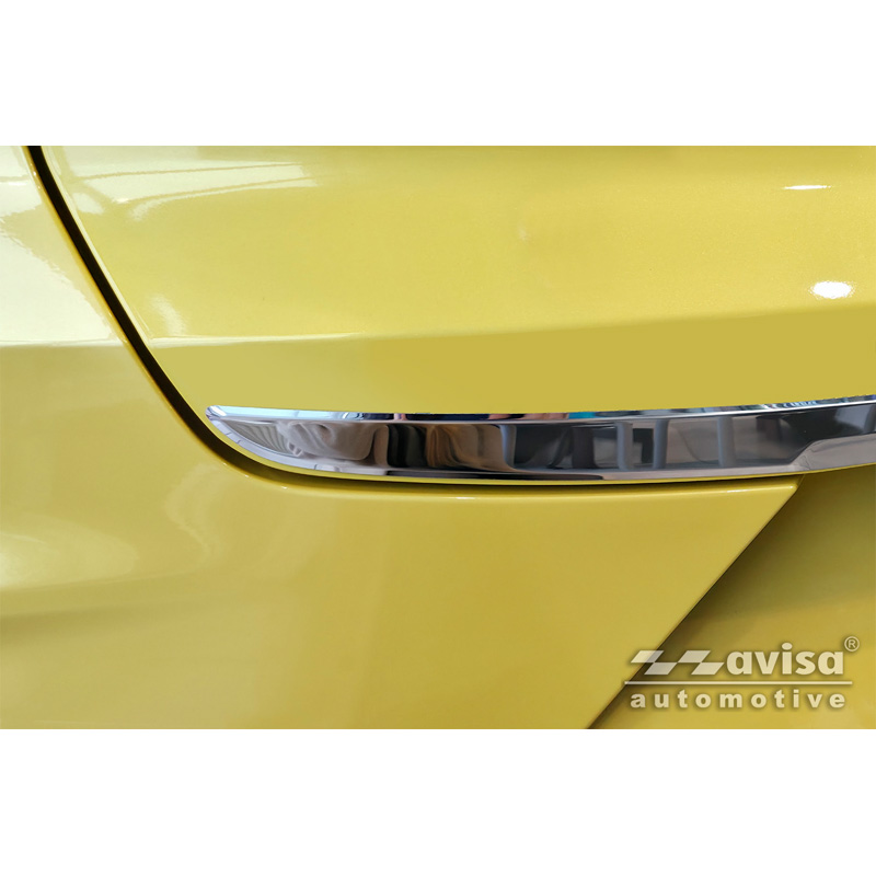Avisa Revêtement d'habillage du hayon du coffre inox Chrome sur mesure pour Ford Puma 2019-