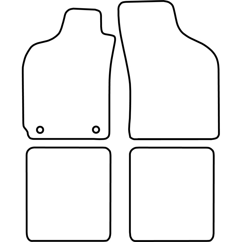 Set de tapis de sol sur mesure pour Fiat Palio Weekend 1997-2001