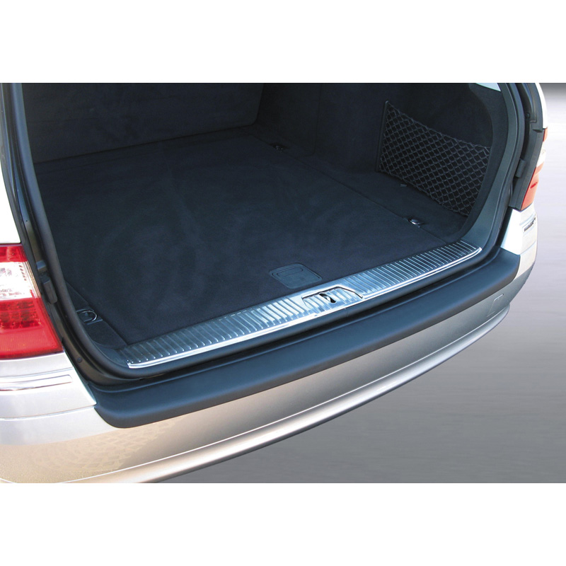 Protection de seuil arrière (ABS) sur mesure pour Mercedes Classe-E W211 Kombi 2002-2009 Noir