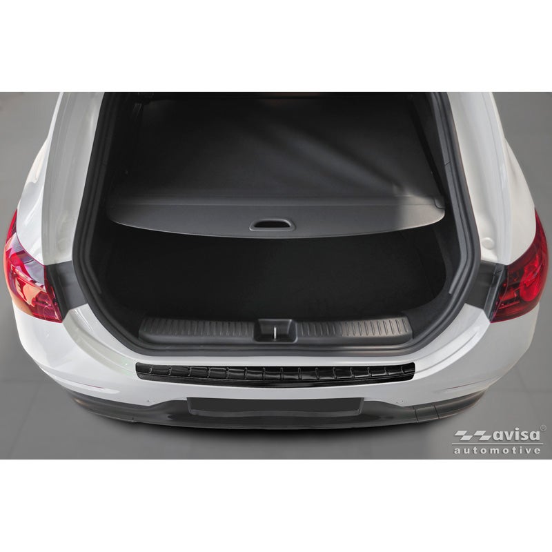 Avisa Protection de Seuil de Coffre Acier Inox sur mesure pour Mercedes CLA III Shooting Brake (X174) 2026- - Noir