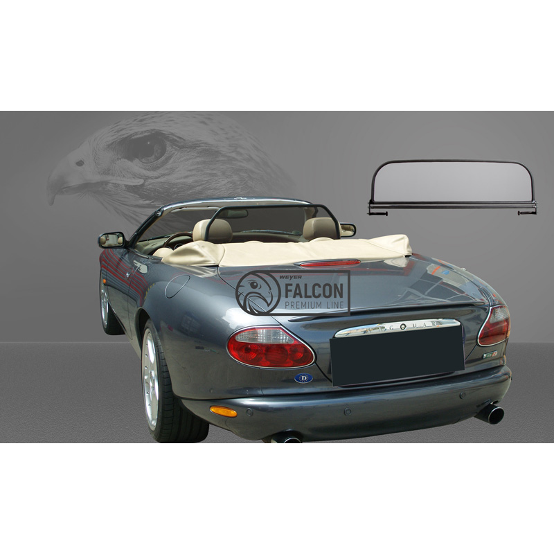 Filet coupe-vent Weyer Falcon Premium sur mesure pour Jaguar XK8/XK-R Type 100 1996-2005.