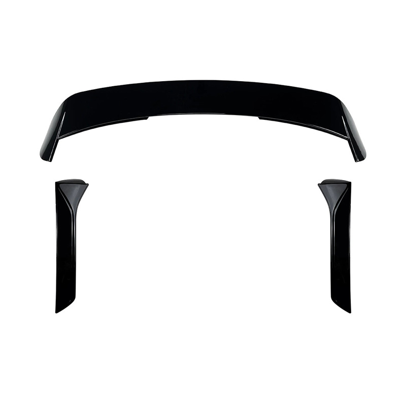 Becquet de toit sur mesure pour Seat Leon 5F 5-portes 2013-2020 3-pièces (ABS Noir Luisant)