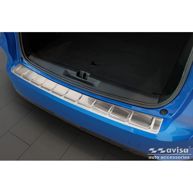 Protection de seuil arrière inox sur mesure pour Opel Astra L Sportstourer 2022- 'Ribs'