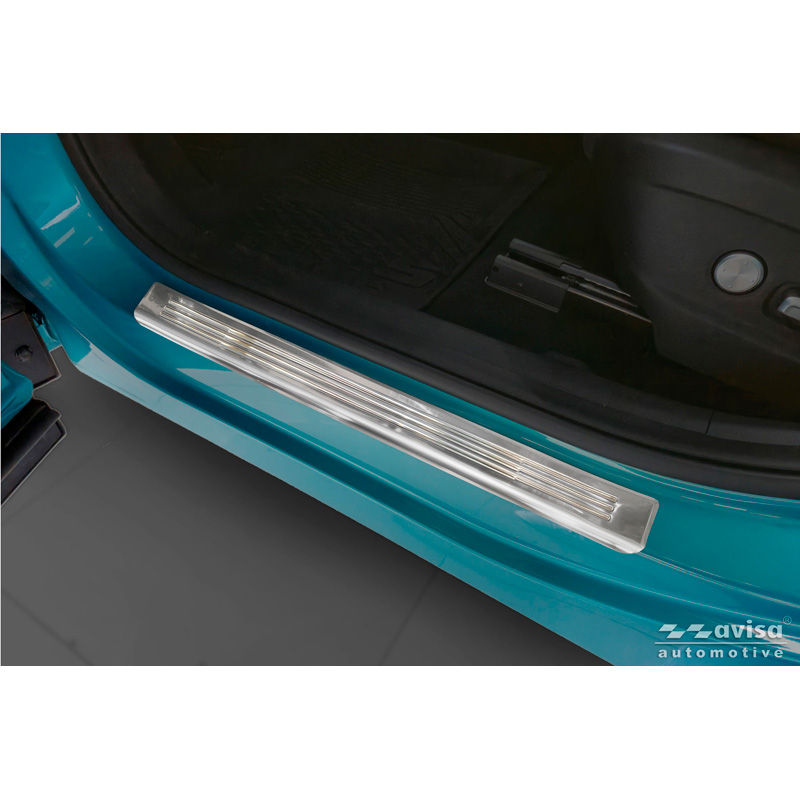 Avisa Seuils de portes inoxydable sur mesure pour BAIC Beijing X55 2024- - 'Lines' - 4-pièces