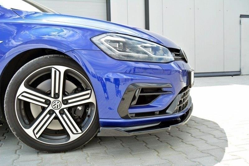 Voorspoiler  VW Golf 7.5 R Facelift Glans Zwart