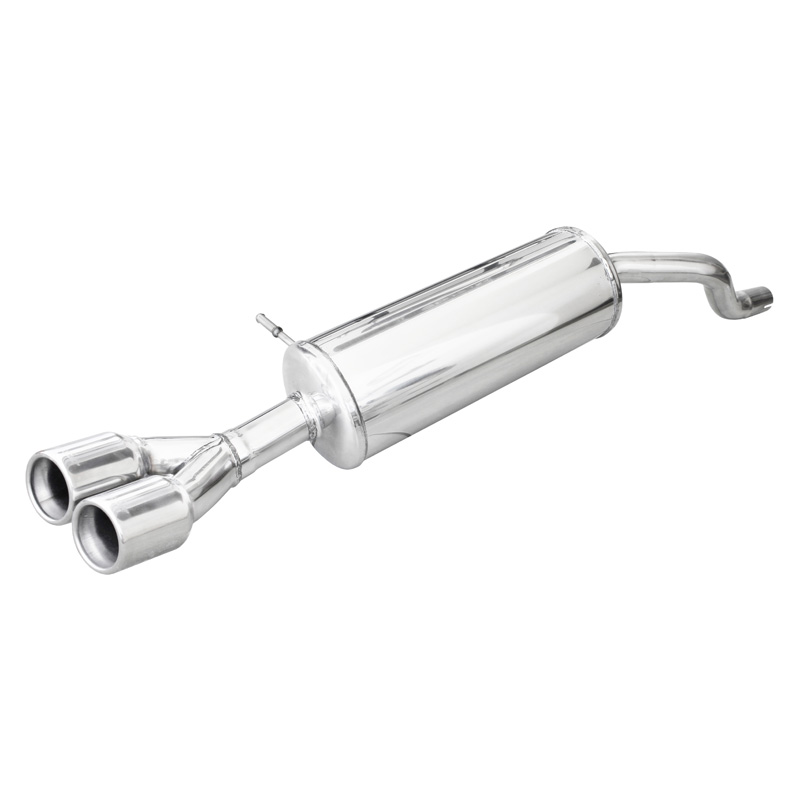 100% Inox Échappement Sport sur mesure pour Renault Clio 4 1.2 GT 120cv 2013- 2x80mm