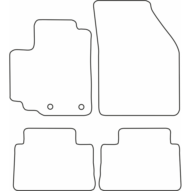 Set de tapis de sol sur mesure pour Suzuki Alto 2009-