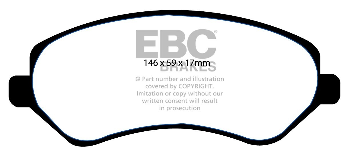 EBC Brakes JEEP Cherokee 3.7 2001-2004 Remblokken voorzijde