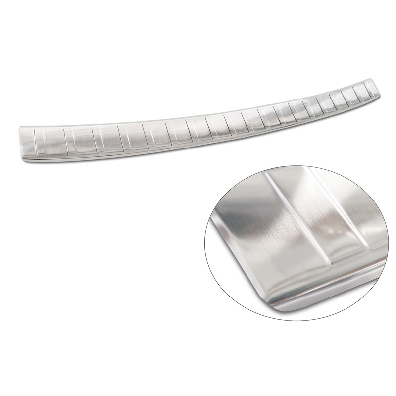 Protection de seuil arrière inox sur mesure pour BMW Série 5 G31 Touring Facelift 2020-2024 excl. M-Sport 'Ribs'