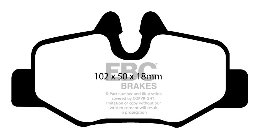 EBC Brakes MERCEDES BEDRIJFSWAGEN Vito 2.1 TD 2006-.. Remblokken
