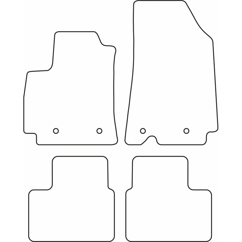 Set de tapis de sol sur mesure pour Renault Arkana 2020-