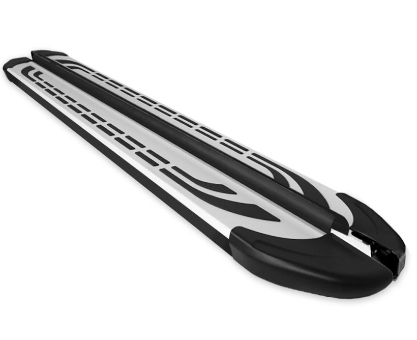 Treeplanken voor Dodge Nitro 06-12 aluminium zwart