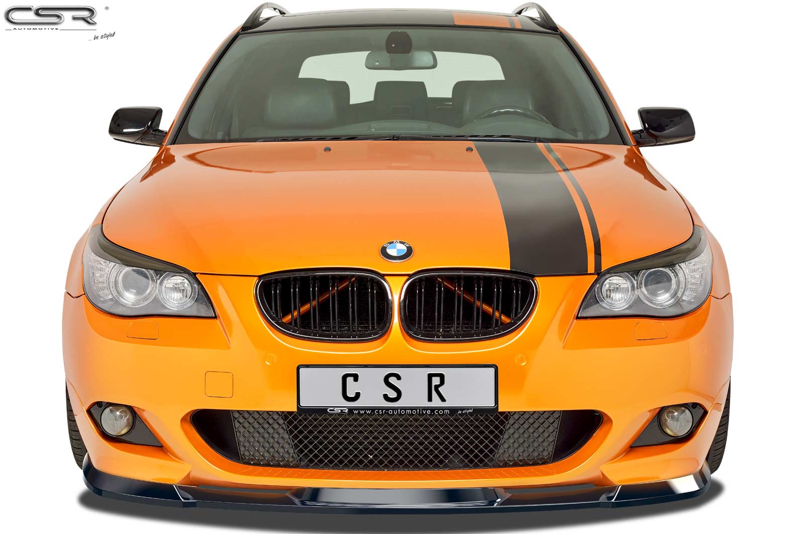 Voorspoiler BMW 5er E60/E61 M-Paket CSR glans zwart – 06/2003–05/2010
