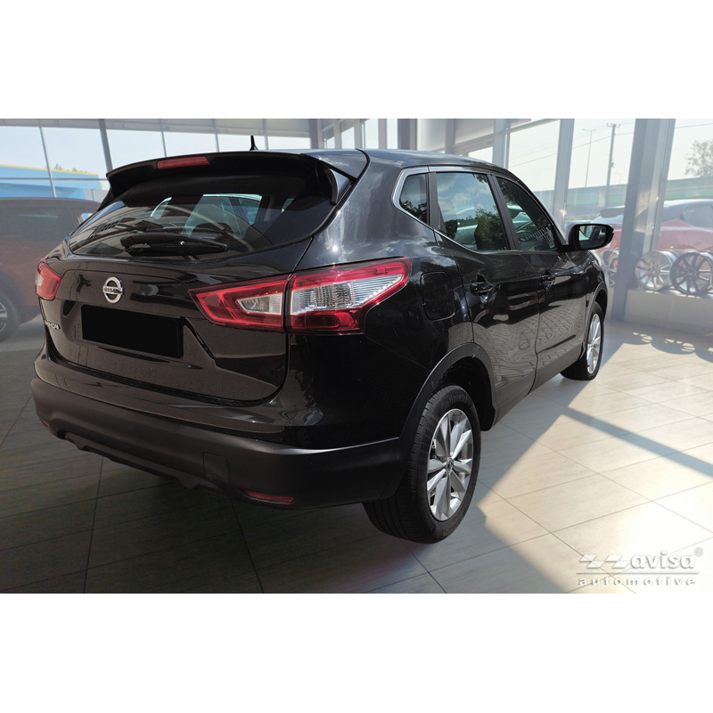 Avisa Seuils de portes inox sur mesure pour Nissan Qashqai II 2013-2017 & Facelift 2017-2020 - 'Lines' - 4-pièces