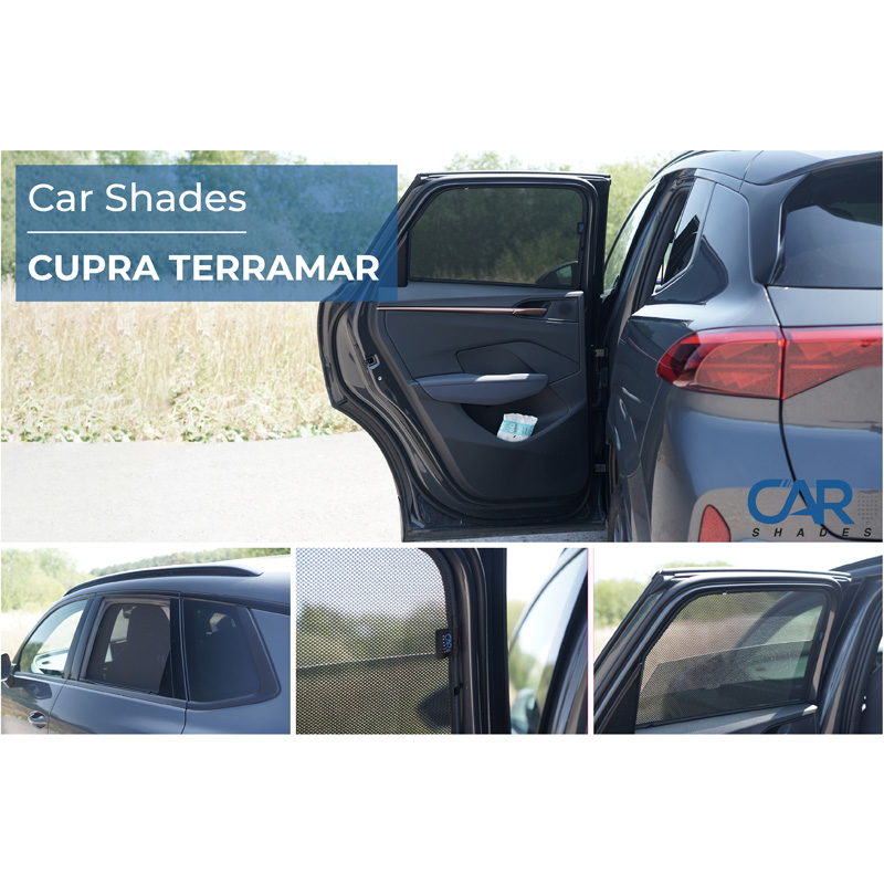 Set de Car Shades (portes arrières) sur mesure pour Cupra Terramar (KP1) 2024- (2-pièces)